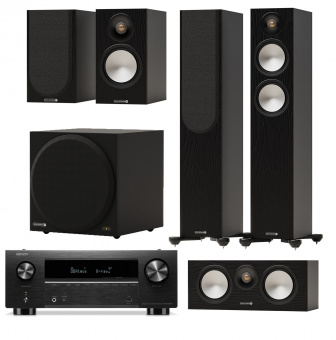 Monitor Audio Bronze 300 black set 5.1+Denon