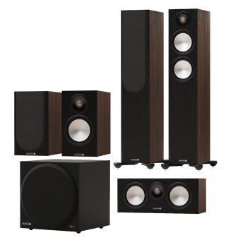 Monitor Audio Bronze 300 set 5.1 walnut
