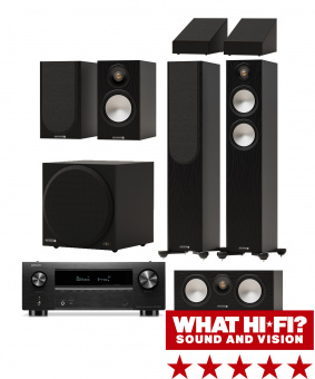 Monitor Audio Bronze 300 black set 7.1+Denon