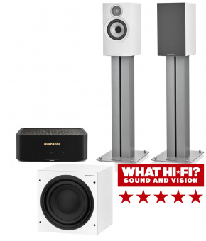Домашний кинотеатр 2.1 B&W 607 S3 white+Marantz