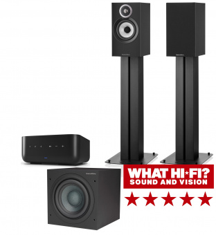 Домашний кинотеатр 2.1 B&W 607 S3 black+Denon
