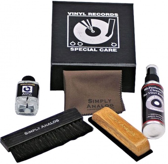 Набор для чистки винила Vinyl Record Cleaning Boxset De Luxe (черный)